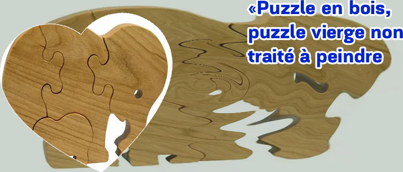 Puzzle en bois vierge